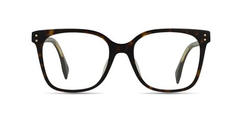 Fendi F1042R Square Prescription Full rim Plastic Eyeglasses for 